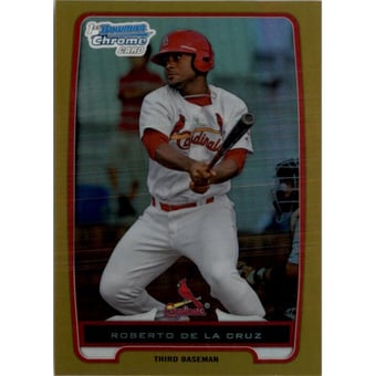 2012 Bowman Chrome Prospects Gold Refractors #BCP152 Roberto De La Cruz