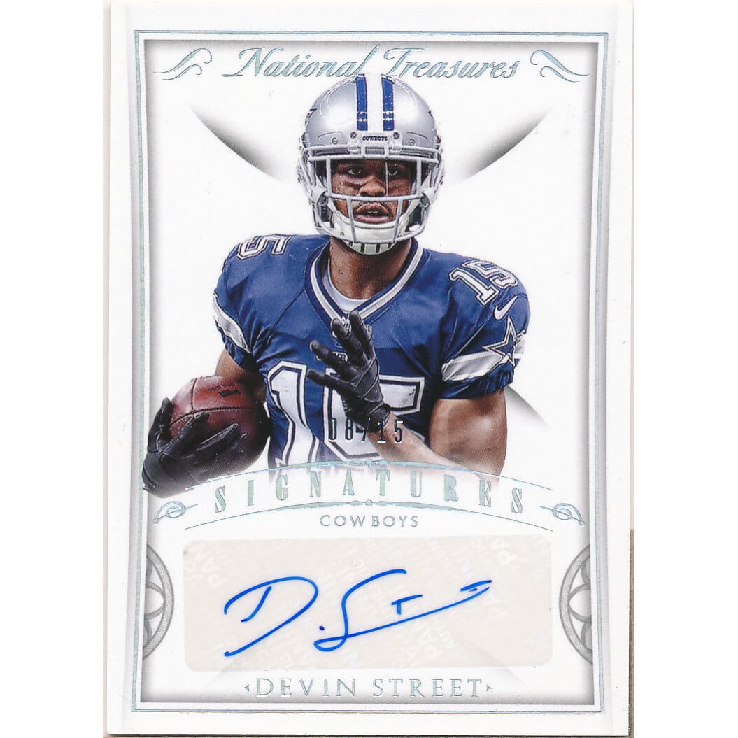 2015 Panini National Treasures Signatures Holo Silver #SIGDS Devin Street/15. rookie card picture