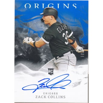 2020 Panini Origins Signatures Blue #34 Zack Collins/25