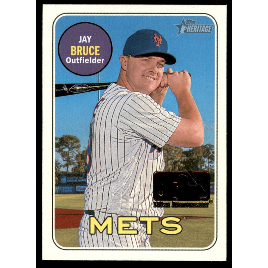 2018 Topps Heritage 100th Anniversary #703 Jay Bruce. rookie card picture