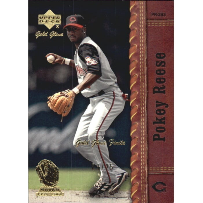 2001 Upper Deck Gold Glove Finite #86 Pokey Reese. rookie card picture