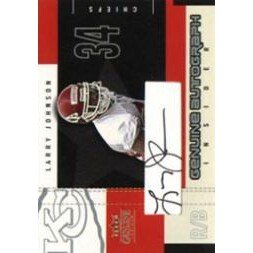 2003 Fleer Genuine Insider Autographs #AILJ Larry Johnson. rookie card picture