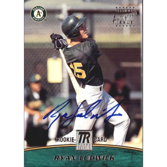 2001 Topps Reserve Rookie Autographs #TRA37 Ryan Ludwick A. rookie card picture