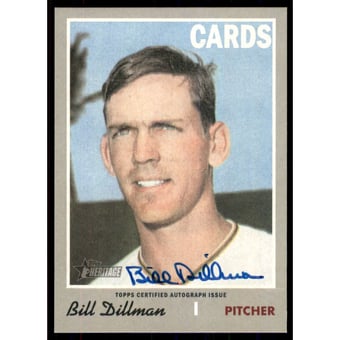 2019 Topps Heritage Real One Autographs #ROABD Bill Dillman
