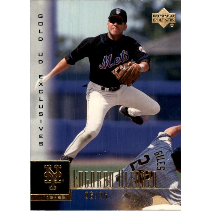 2001 Upper Deck Exclusives Gold #223 Edgardo Alfonzo. rookie card picture