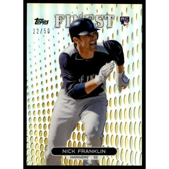2013 Finest Gold Refractors #93 Nick Franklin