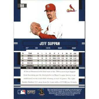 2005 Playoff Prestige Autographs #98 Jeff Suppan SP