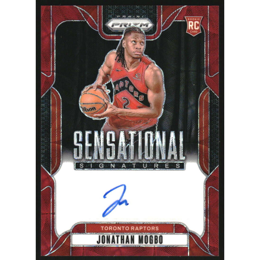 2024-25 Panini Prizm Sensational Signatures Prizms Choice #75 Jonathan Mogbo 2024-25 Panini Prizm Sensational Signatures Prizms Choice #75 Jonathan Mogbo
