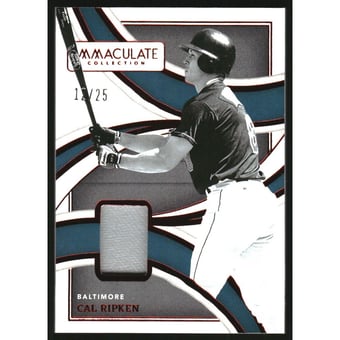 2022 Immaculate Collection Legends Materials Red #30 Cal Ripken/25