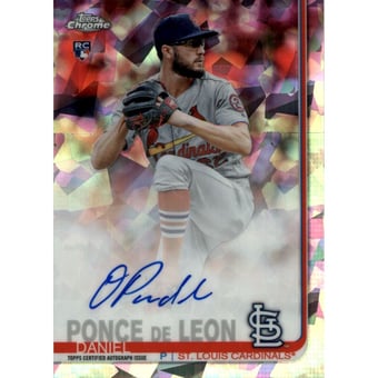 2019 Topps Chrome Sapphire Rookie Autographs #CSADP Daniel Ponce de Leon
