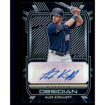 2021 Panini Obsidian Autographs Electric Etch Purple #16 Alex Kirilloff/99