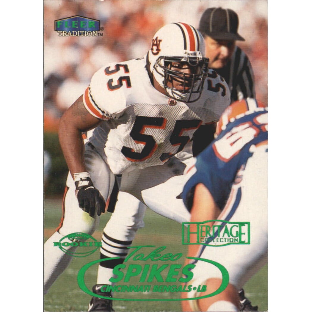 1998 Fleer Tradition Heritage #241 Takeo Spikes. rookie card picture