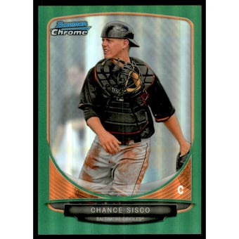 2013 Bowman Chrome Draft Draft Picks Green Refractors #BDPP34 Chance Sisco