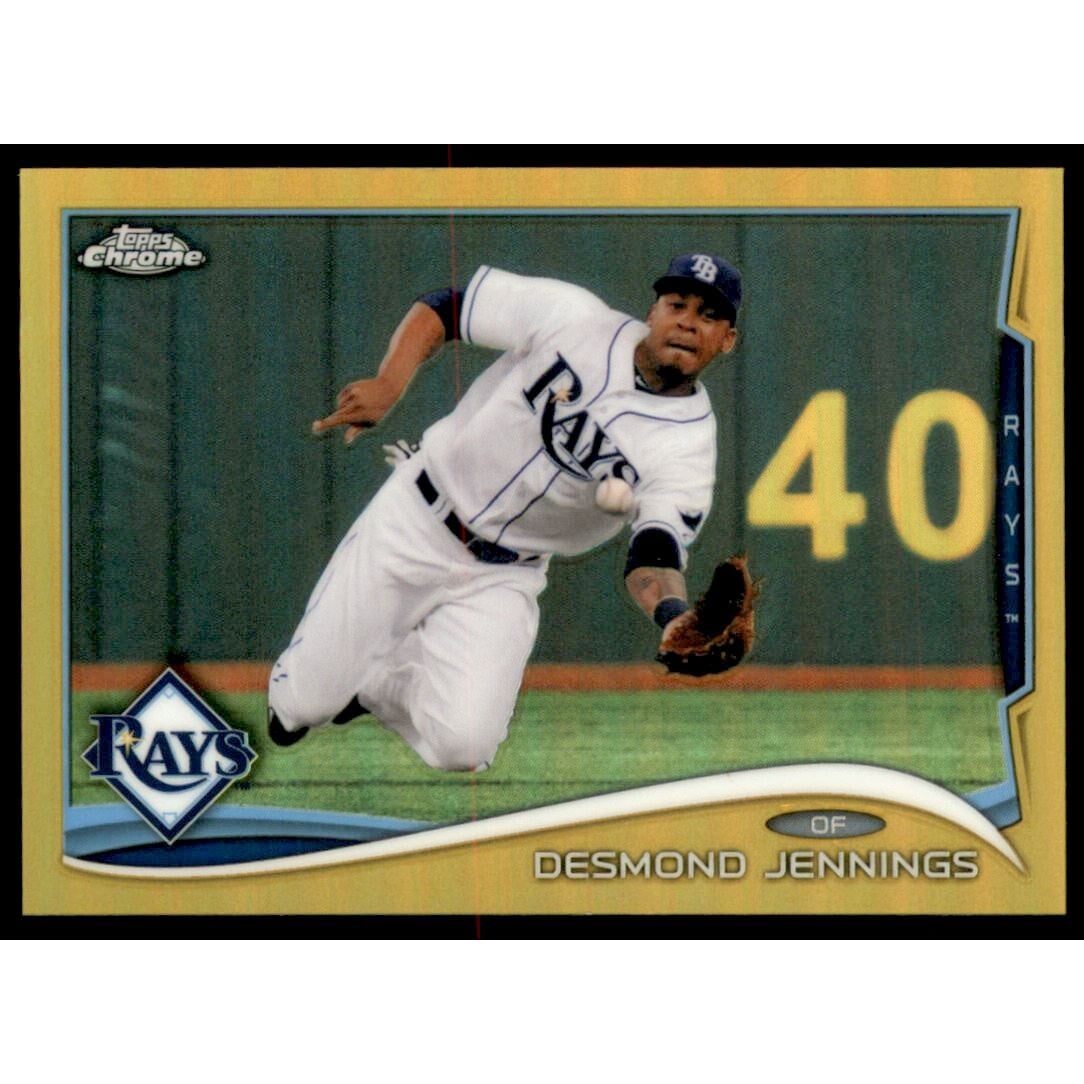 2014 Topps Chrome Gold Refractors #131 Desmond Jennings. rookie card picture