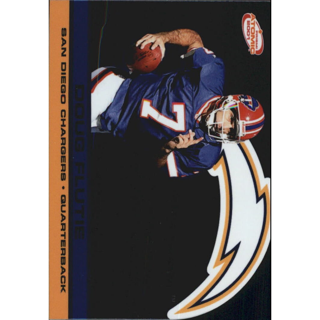 2001 Pacific Prism Atomic Blue #124 Doug Flutie
