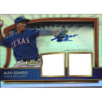2011 Finest Rookie Dual Relic Autographs Refractors #89 Alexi Ogando