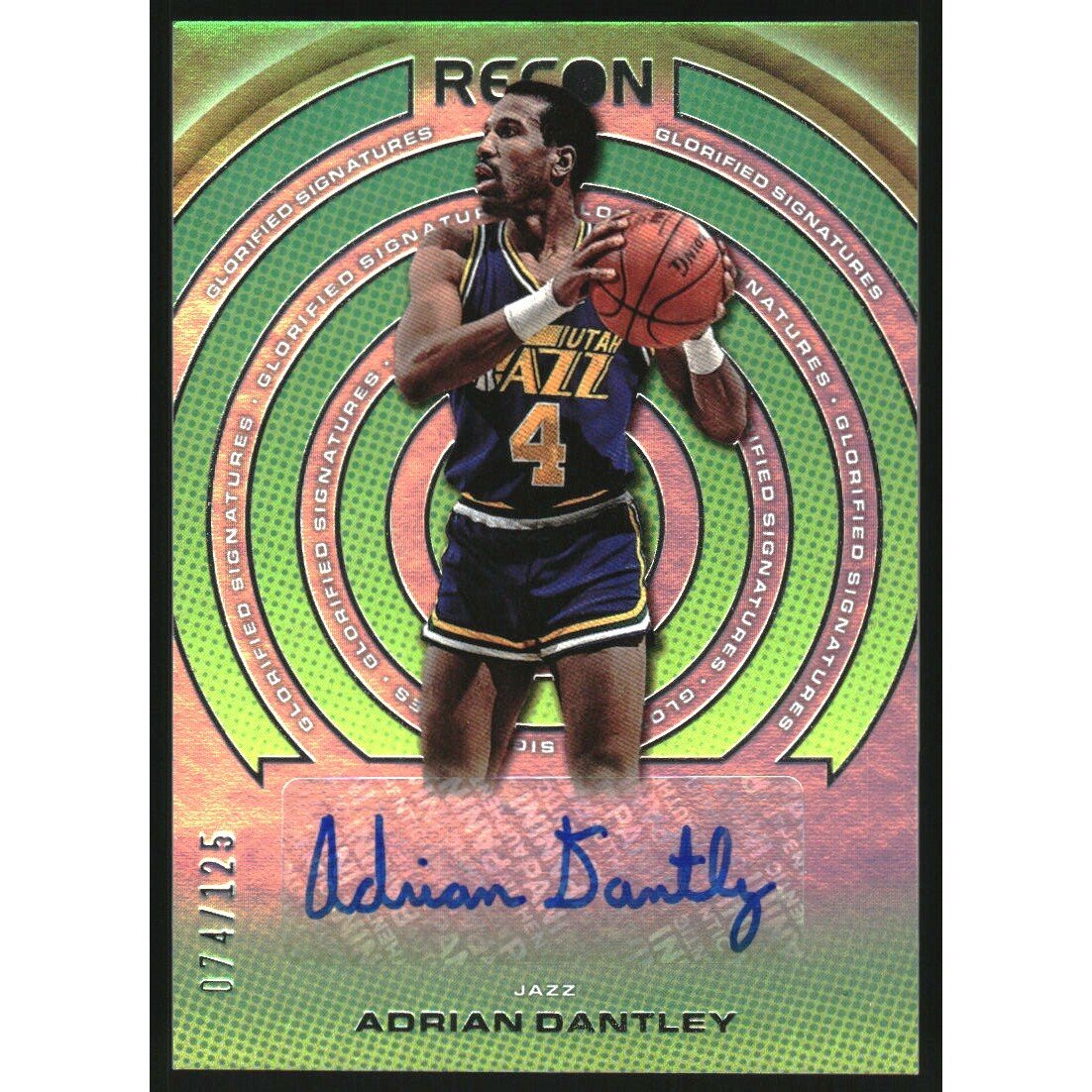 2022-23 Panini Recon Glorified Signatures #31 Adrian Dantley/125. rookie card picture