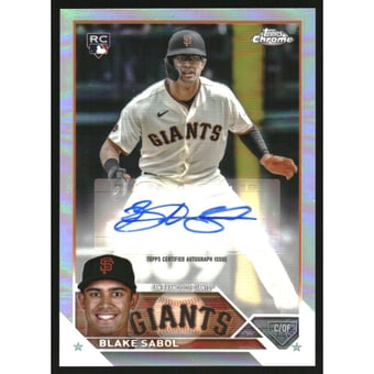 2023 Topps Chrome Update Autographs Refractors #ACBSA Blake Sabol