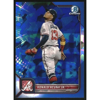 2022 Bowman Chrome Sapphire #58 Ronald Acuna Jr.
