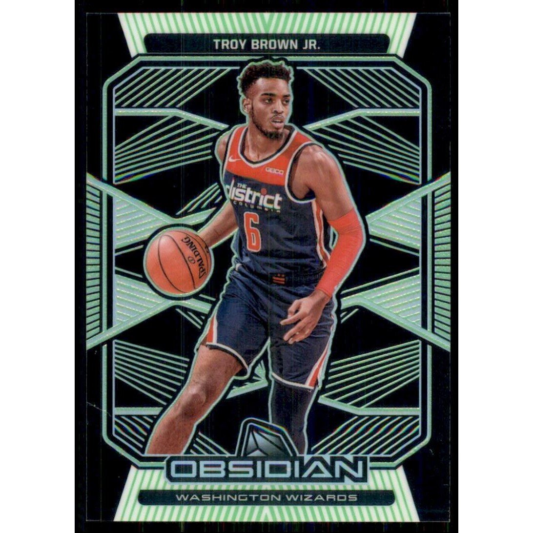 2019-20 Panini Obsidian Electric Etch Green #144 Troy Brown Jr./25. rookie card picture