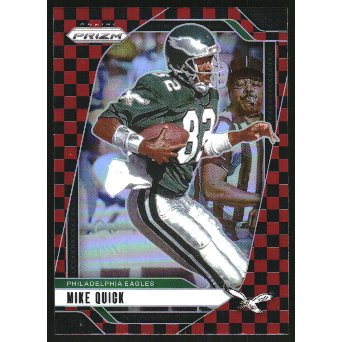 2024 Panini Prizm Prizms Black and Red Checker #238 Mike Quick. rookie card picture