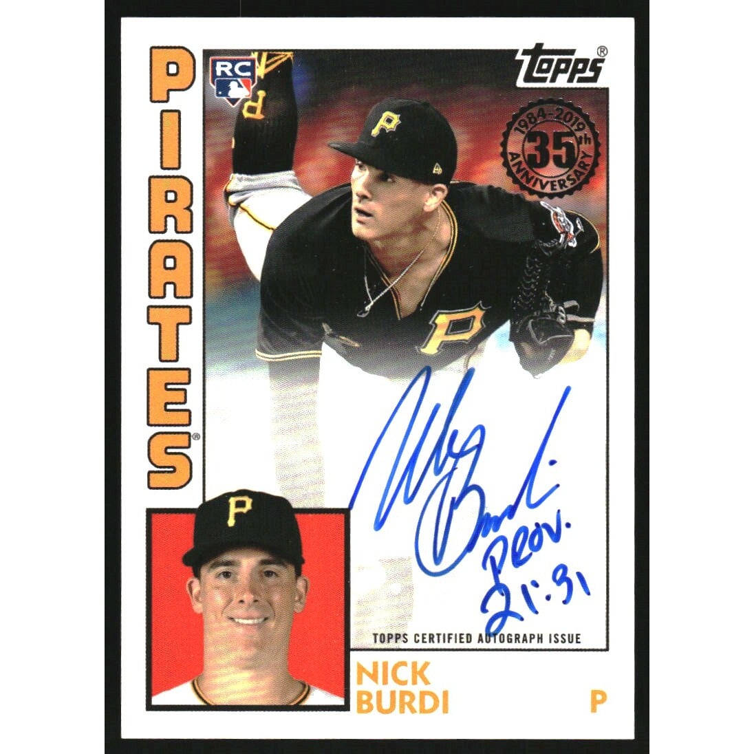 2019 Topps '84 Topps Autographs #84RADF David Fletcher S2. rookie card picture