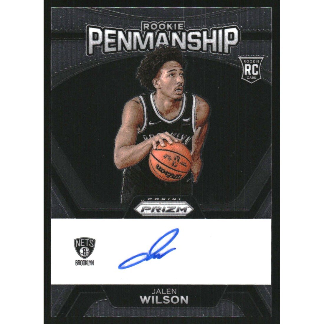 2023-24 Panini Prizm Rookie Penmanship #36 Jalen Wilson. rookie card picture
