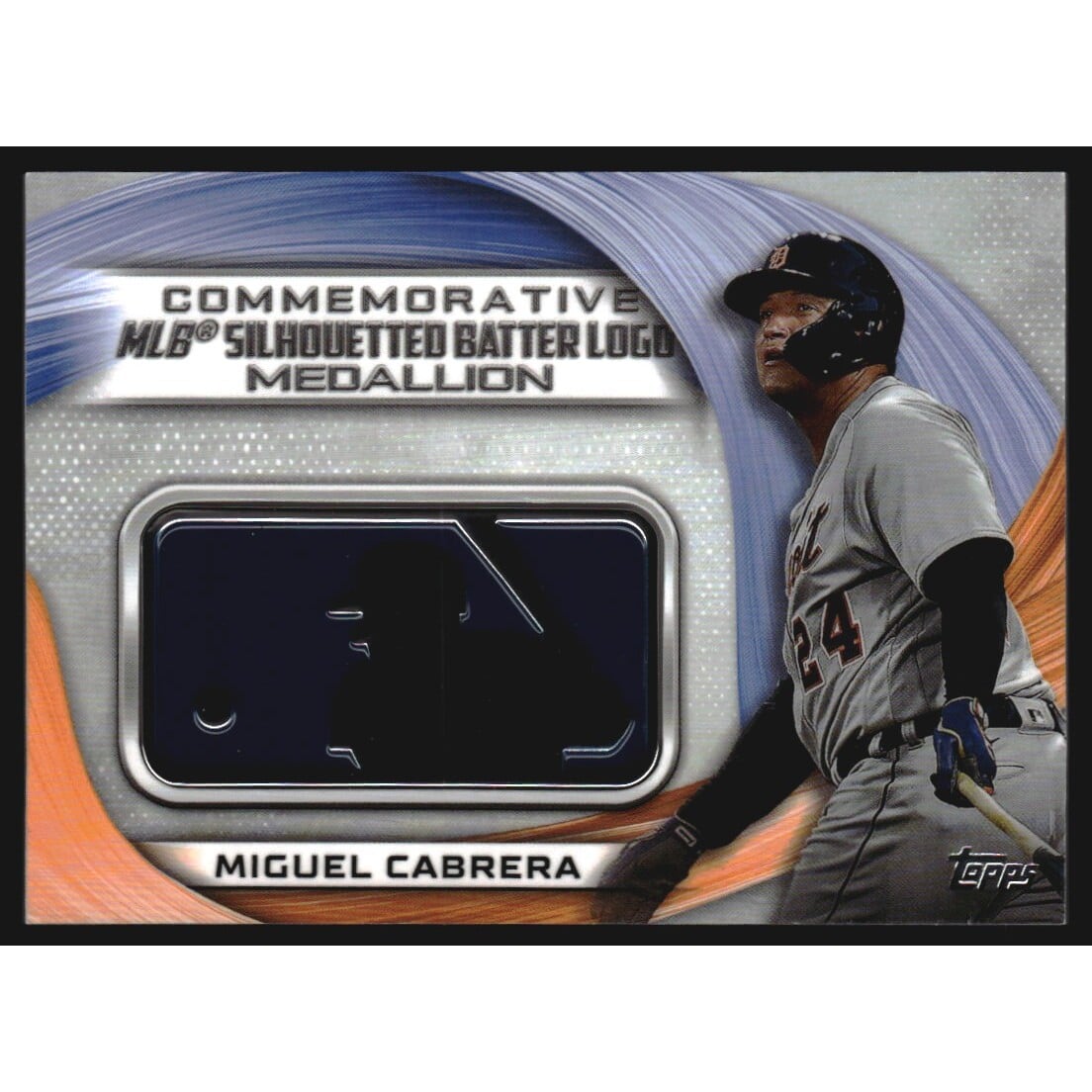 2022 Topps Commemorative MLB Logo Medallions #MLBLMC Miguel Cabrera. rookie card picture