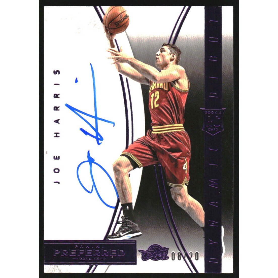 2014-15 Panini Preferred Purple #358 Joe Harris DD AU. rookie card picture