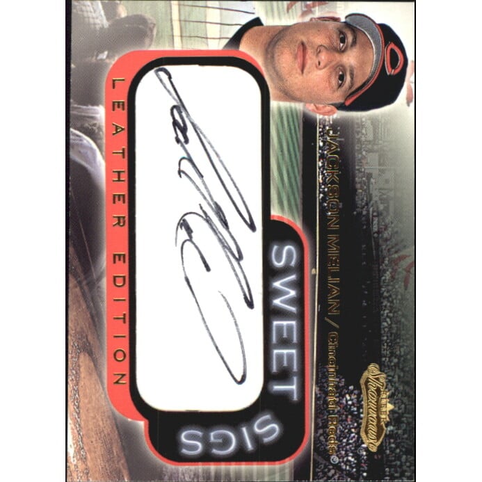 2001 Fleer Showcase Sweet Sigs Leather #17 Jackson Melian. rookie card picture