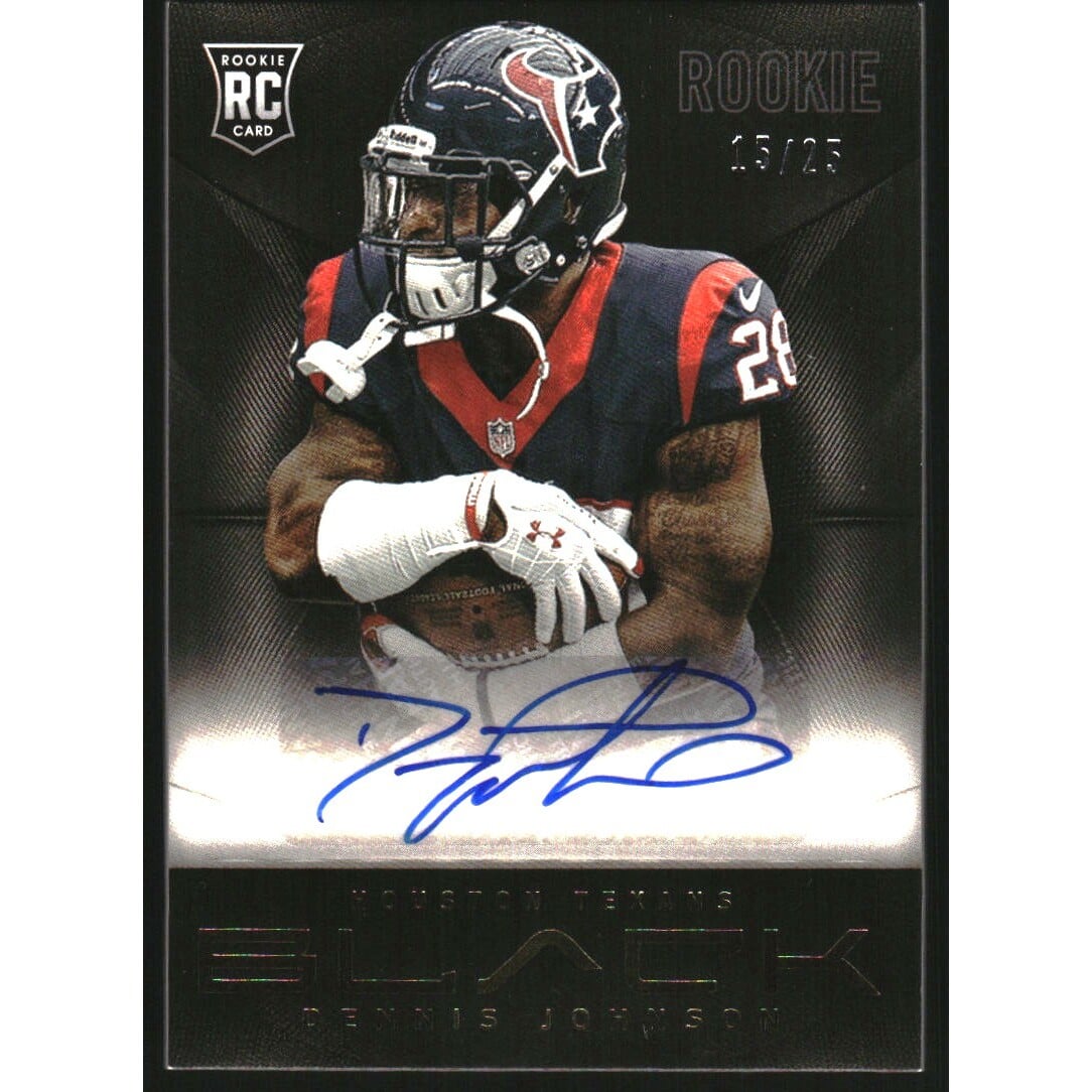 2013 Panini Black Rookie Signatures Gold #133 Dennis Johnson. rookie card picture