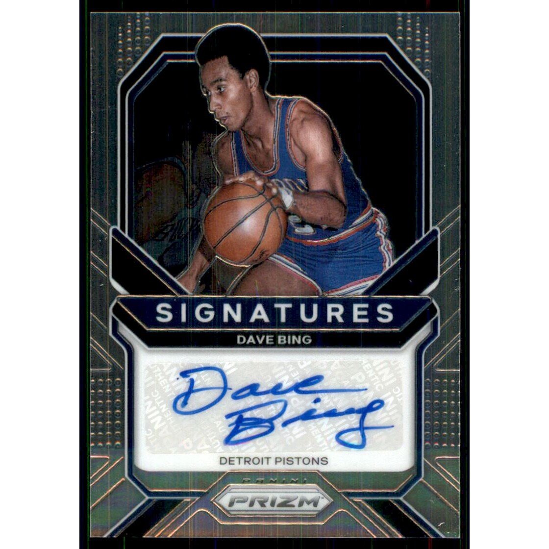 2020-21 Panini Prizm Signatures #49 Dave Bing. rookie card picture