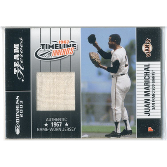 2003 Donruss Team Heroes Timeline Threads #10 Juan Marichal/67