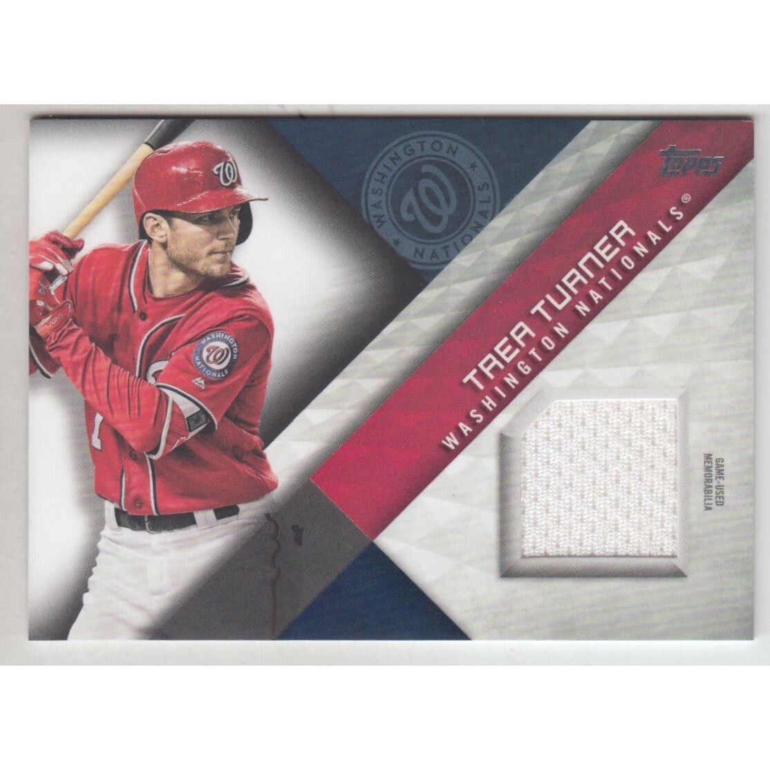 2018 Topps Major League Materials #MLMTT Trea Turner. rookie card picture