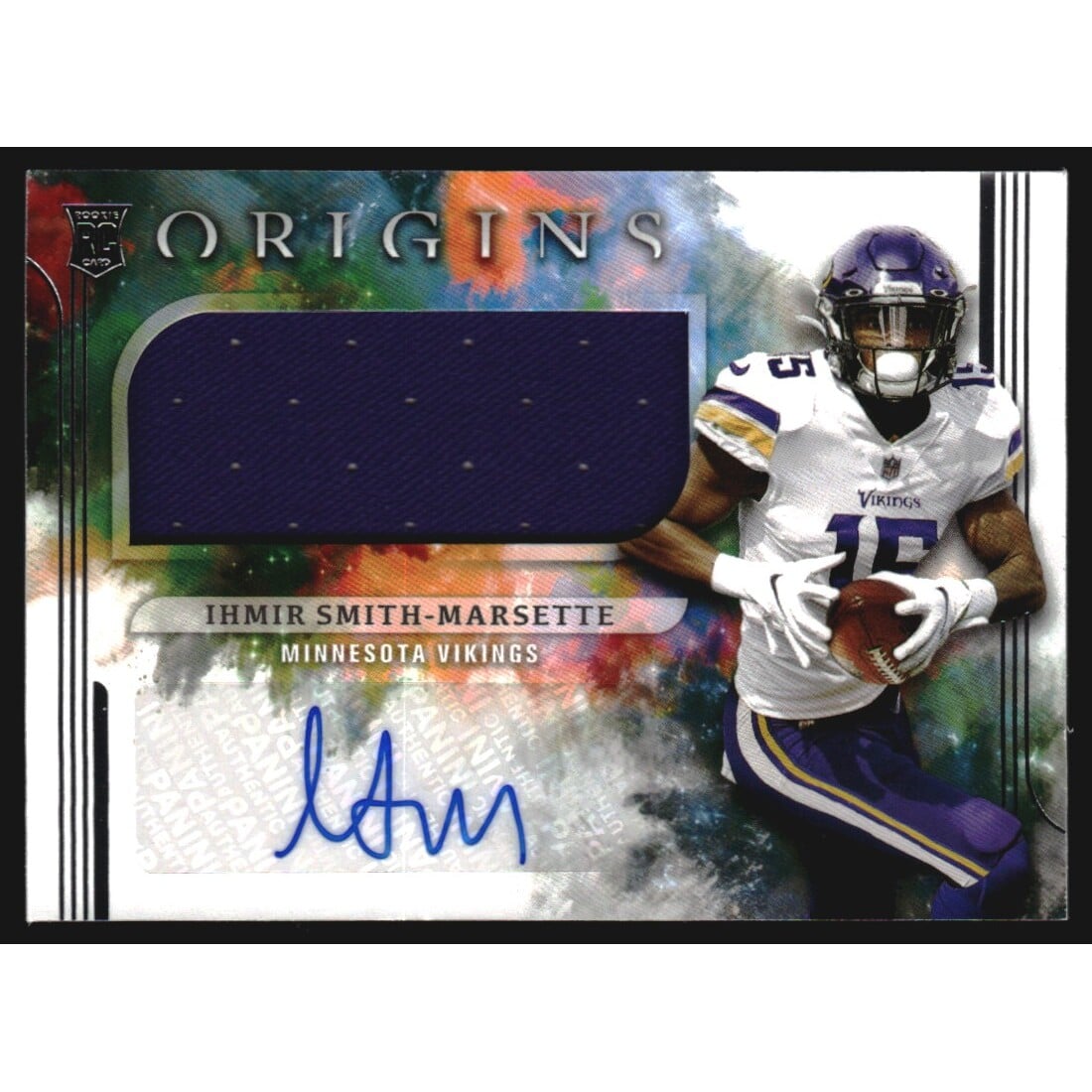 2021 Panini Origins #192 Ihmir Smith-Marsette JSY AU. rookie card picture