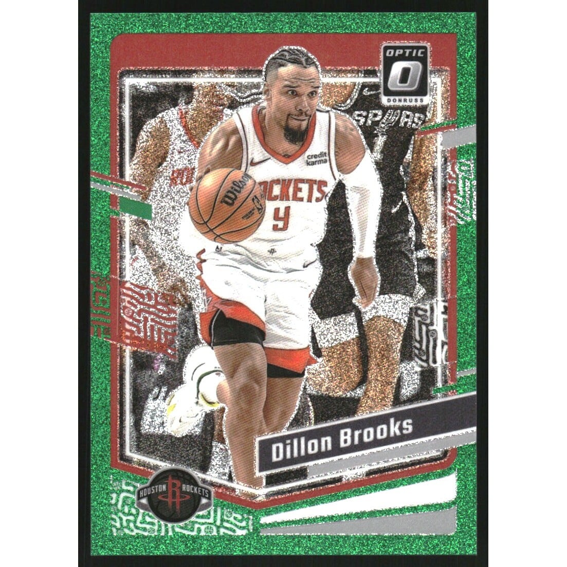 2023-24 Donruss Optic Green Glitter #82 Dillon Brooks. rookie card picture