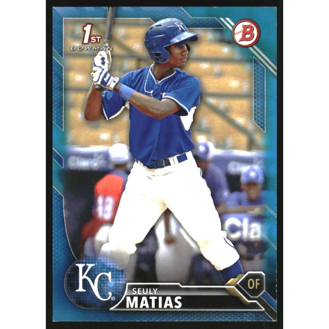 2016 Bowman Prospects Blue #BP15 Seuly Matias. rookie card picture