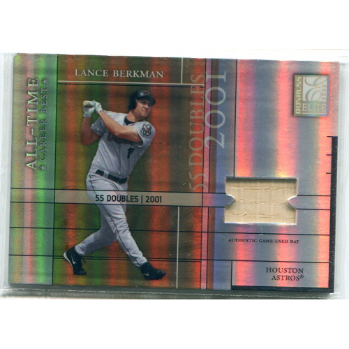 2003 Donruss Elite All-Time Career Best Materials Parallel #44 Lance Berkman Bat/55. rookie card picture