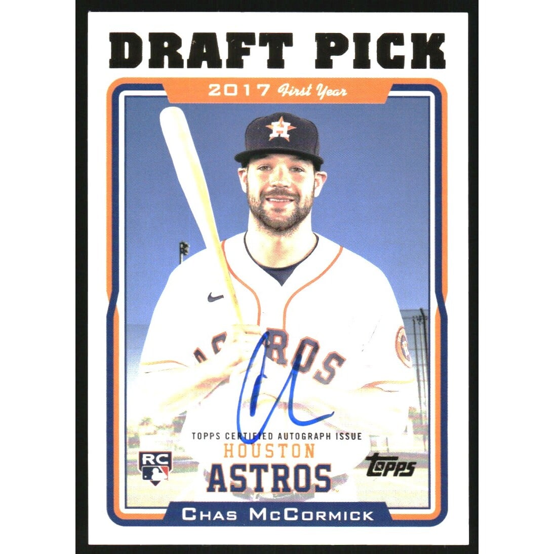 2022 Topps Archives '05 Topps Draft Picks Autographs #05DPCM Chas McCormick. rookie card picture