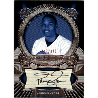 2004 Upper Deck Etchings Etched in Time Autograph Black #JJ Jacque Jones/375