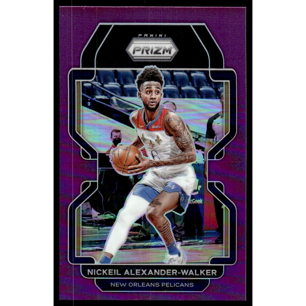 2021-22 Panini Prizm Prizms Purple #15 Nickeil Alexander-Walker. rookie card picture