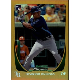2011 Bowman Chrome Gold Refractors #183 Desmond Jennings