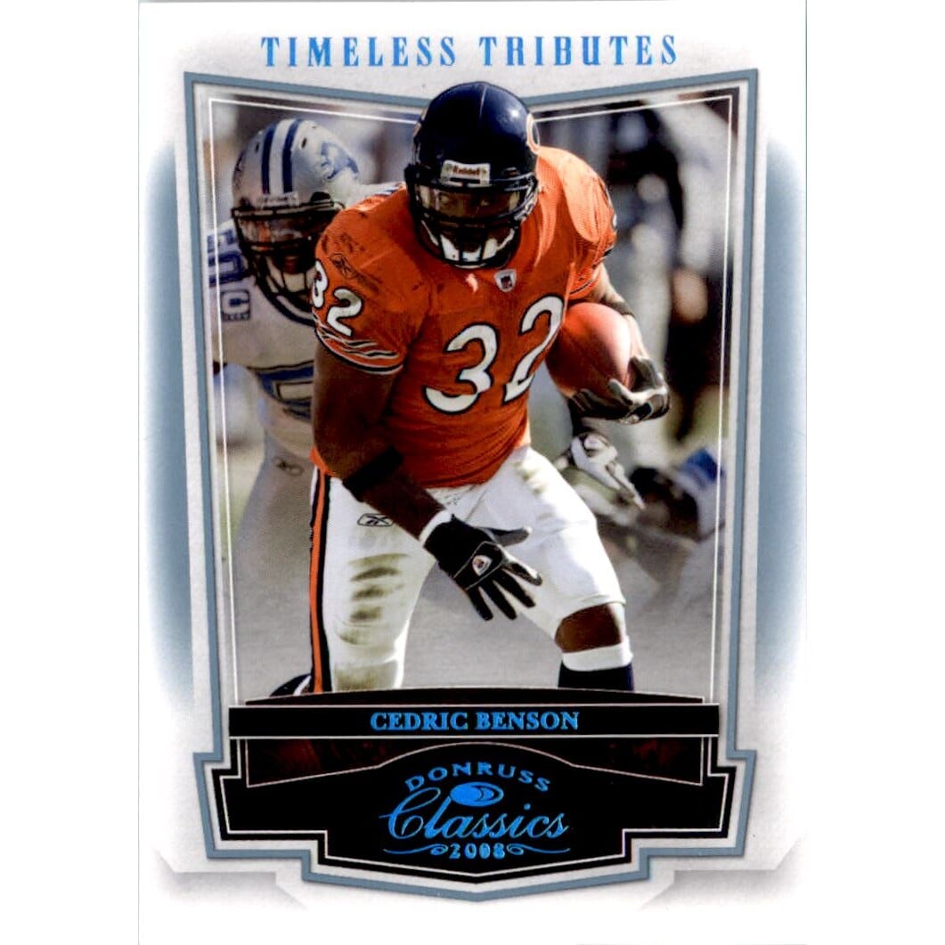 2008 Donruss Classics Timeless Tributes Platinum #16 Cedric Benson. rookie card picture