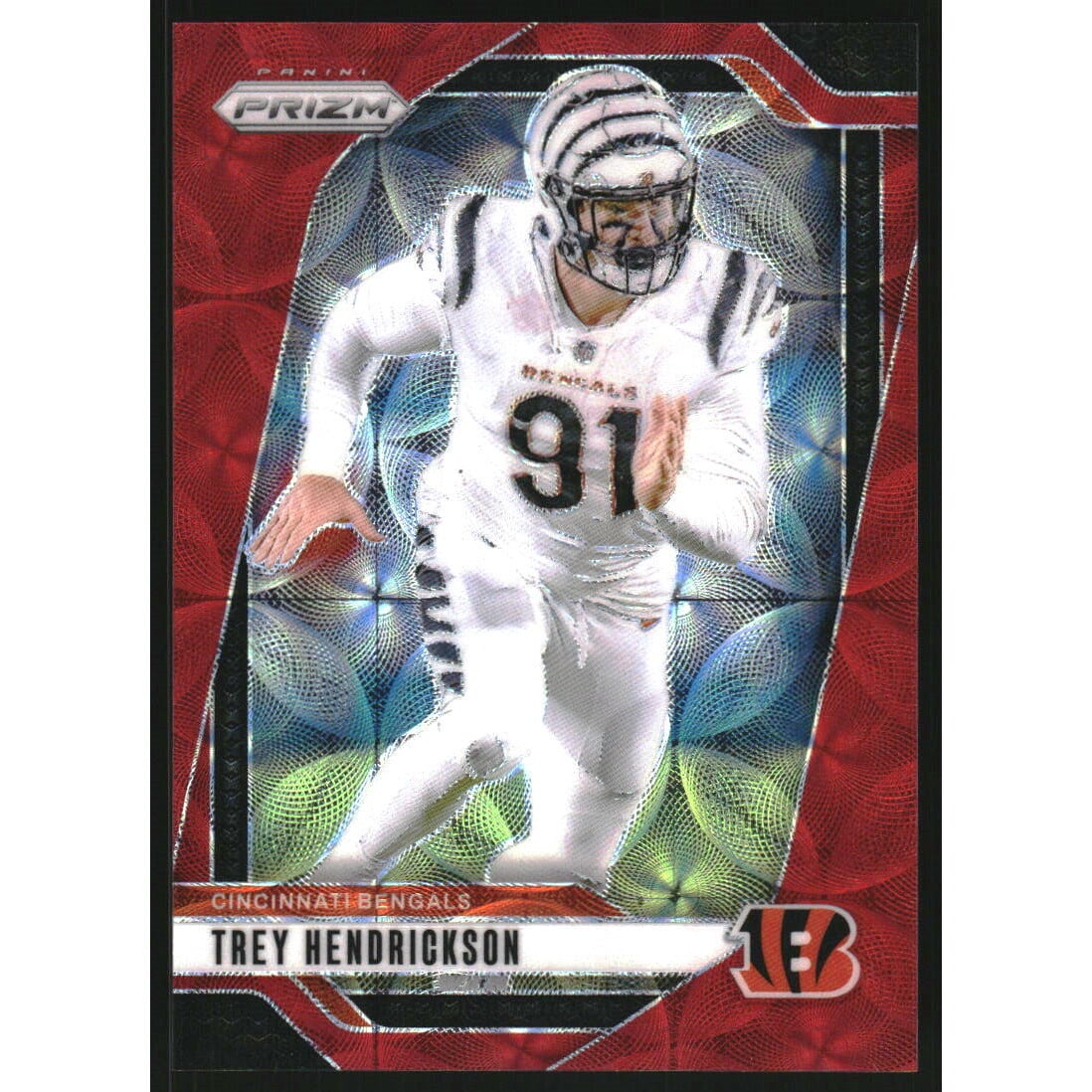 2024 Panini Prizm Prizms Choice Red #59 Trey Hendrickson. rookie card picture