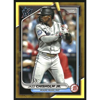 2024 Bowman Gold #95 Jazz Chisholm Jr.