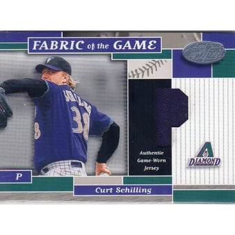 2002 Leaf Certified Fabric of the Game #51PS Curt Schilling/50