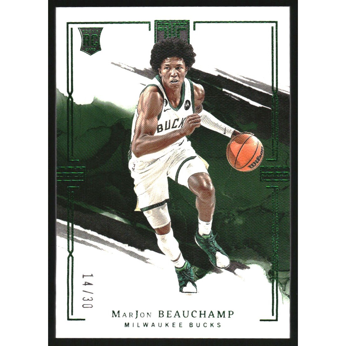 2022-23 Panini Impeccable Green #77 MarJon Beauchamp