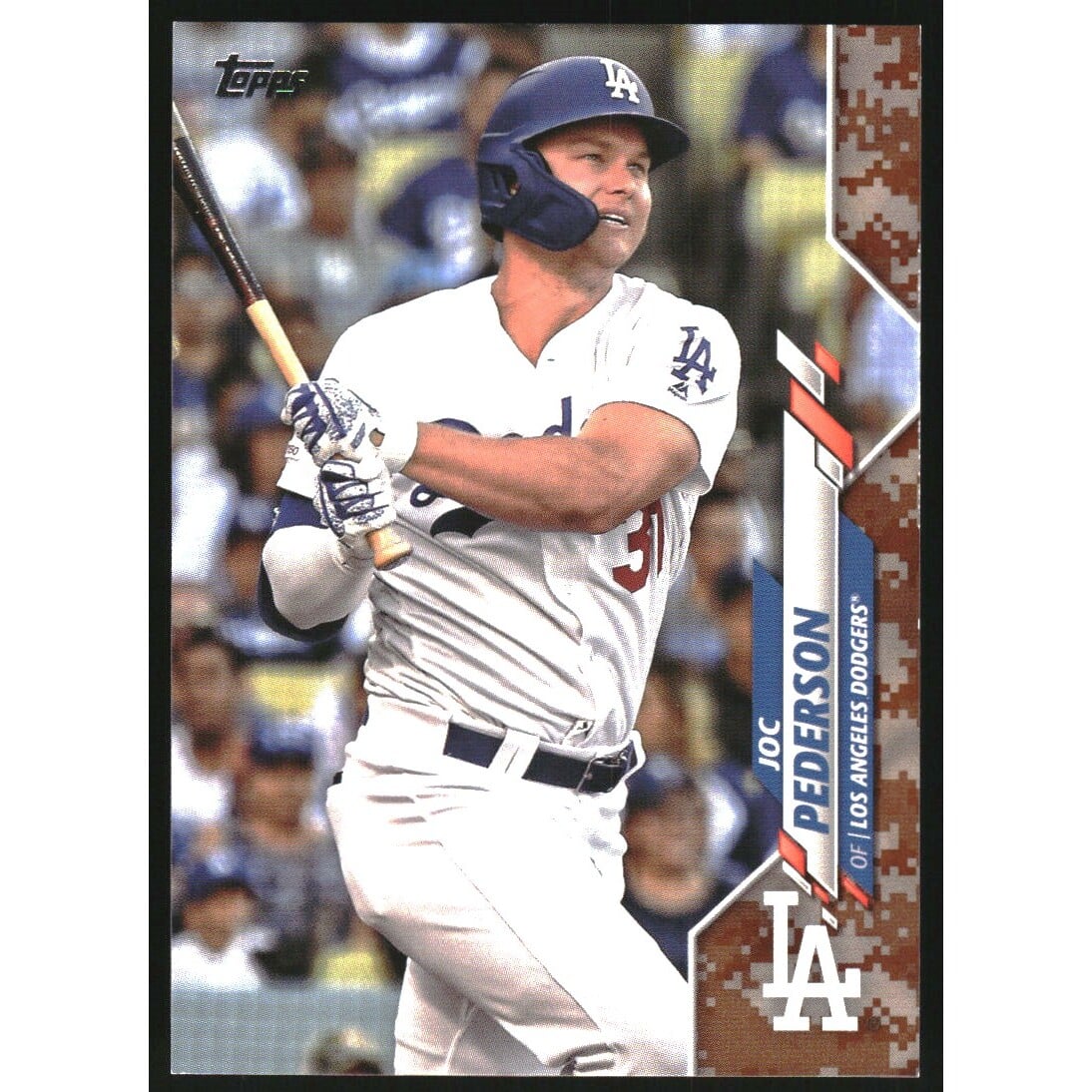 2020 Topps Memorial Day Camo #203 Joc Pederson. rookie card picture