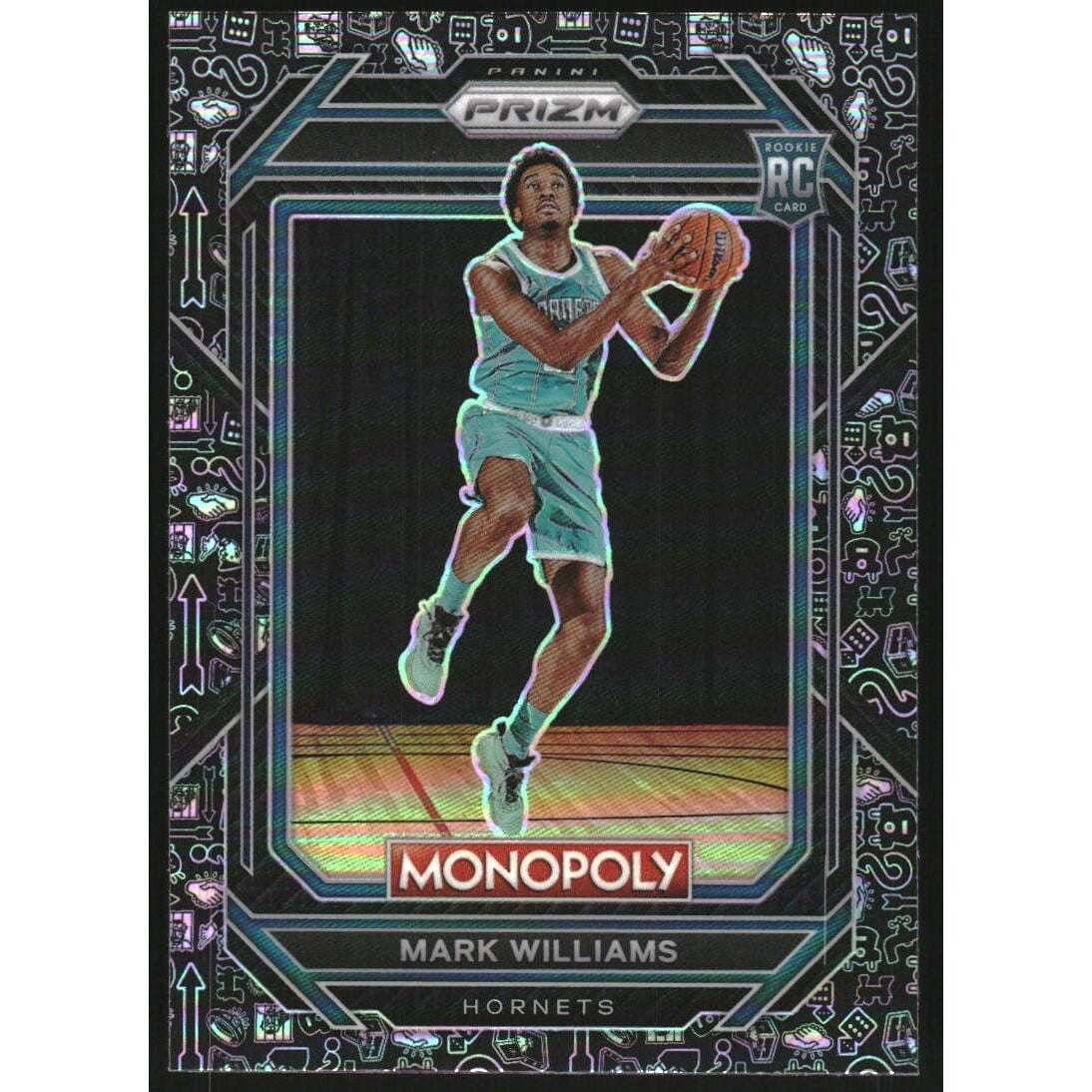 2022-23 Panini Prizm Monopoly Monopoly Black #12 Mark Williams. rookie card picture