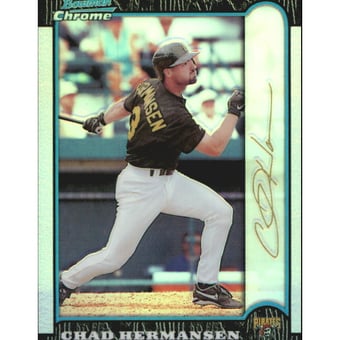 1999 Bowman Chrome Gold Refractors #163 Chad Hermansen